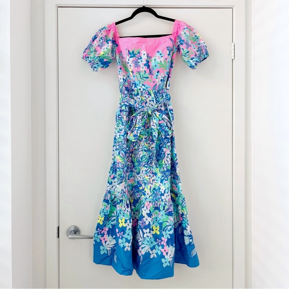 NWOT Lilly Pulitzer Zalie Cotton Midi Dress 6 - Picture 3 of 15
